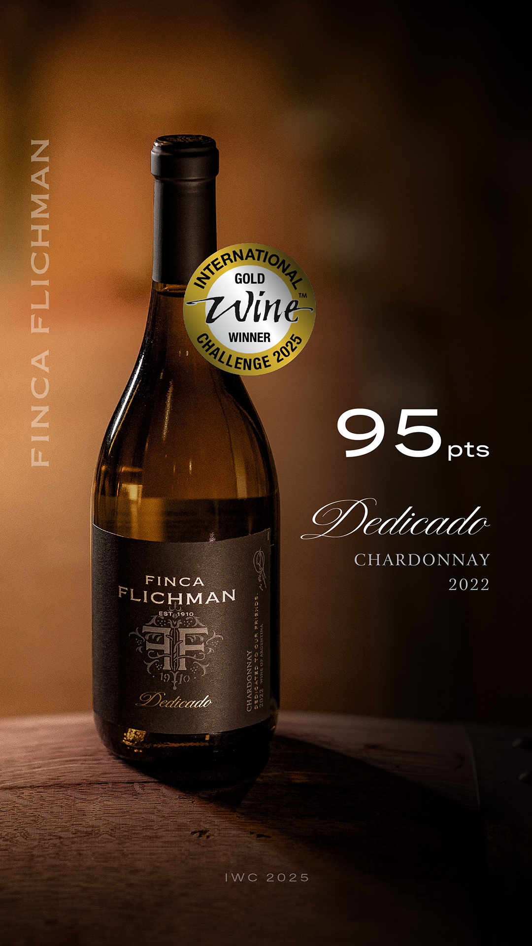 El blanco más premiado de Argentina: Dedicado Chardonnay 2022 brilla con 95pts en el International WineChallenge